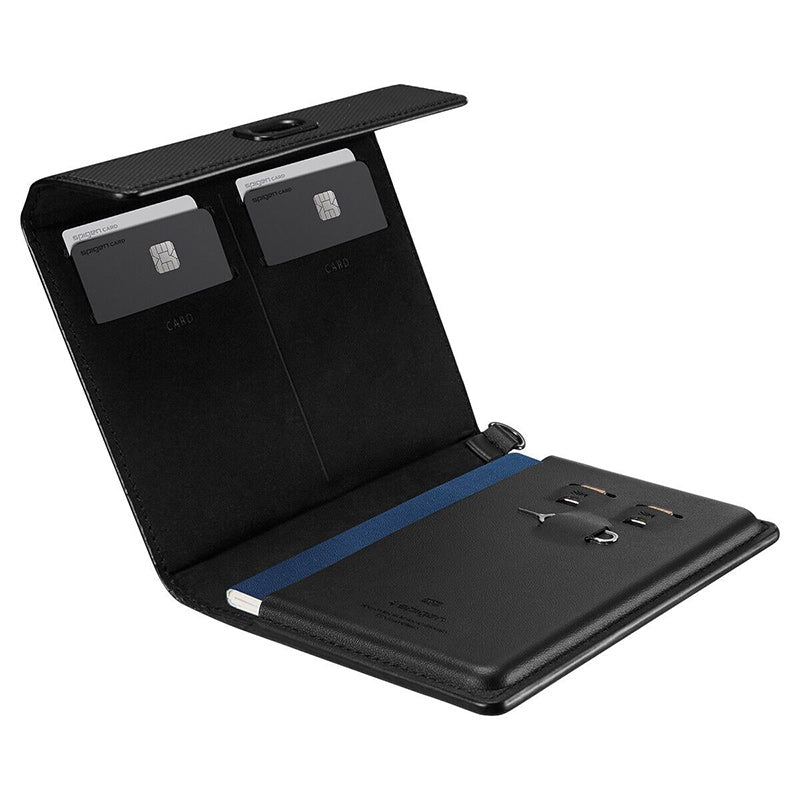 Porte-passeport court élégant, durable et multifonctionnel pour hommes