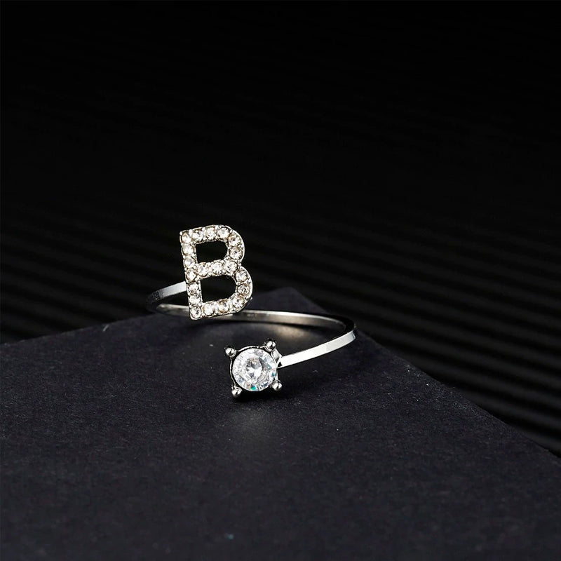 Gluschwein - Buchstaben Ring aus Kristall