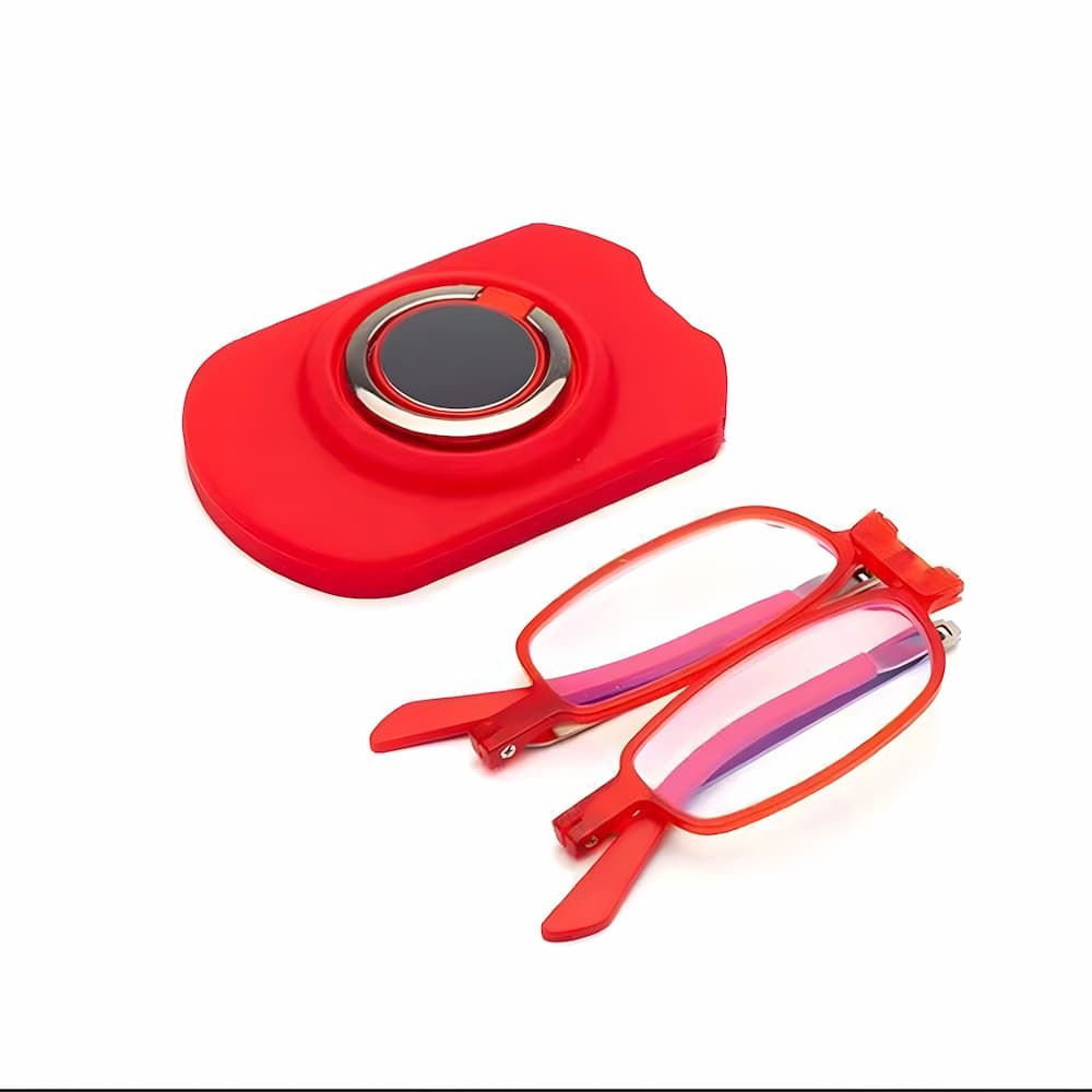 FoldGlasses - Gafas de lectura progresivas sin montura con filtro de luz azul y montura de titanio
