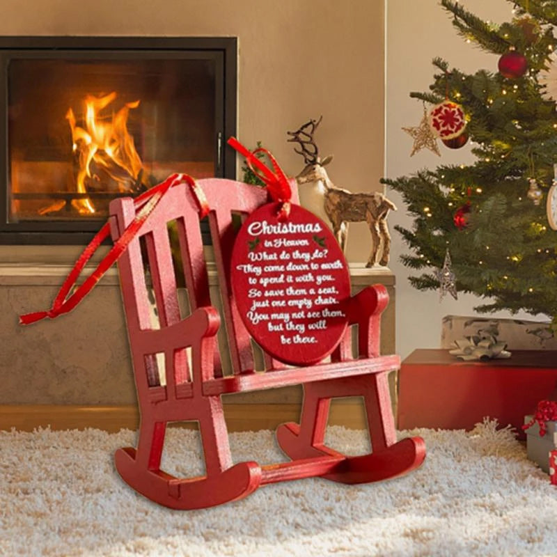 Gluschwein - Weihnachten Holzhandwerk Kleiner Schaukelstuhl Ornament