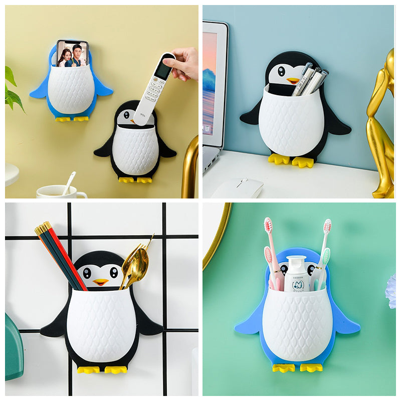 Gluschwein - Penguin Shape Wall Mount Phone Holder