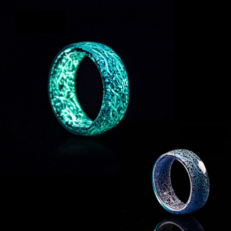 Gluschwein - Fashion Colorful Luminous Resin Fluorescent Glowing Ring