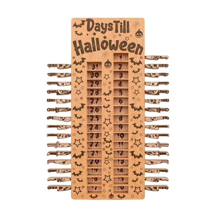Calendrier de l'Avent effrayant pour Halloween