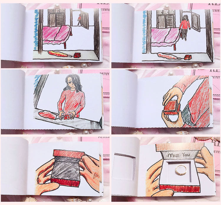 Livre animé de cadeaux de joyaux cachés