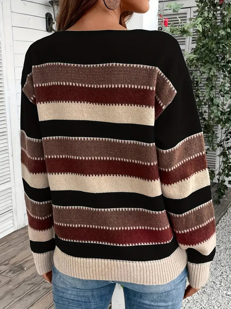 Evdokia - Lässiger Langärmeliger Pulli