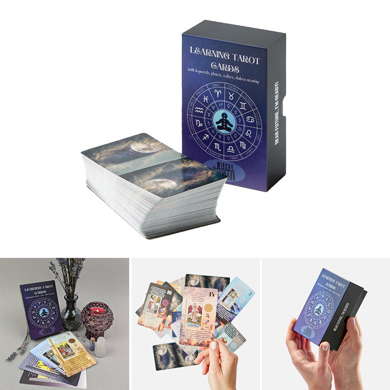 Apprendre un jeu de cartes de tarot avec des significations