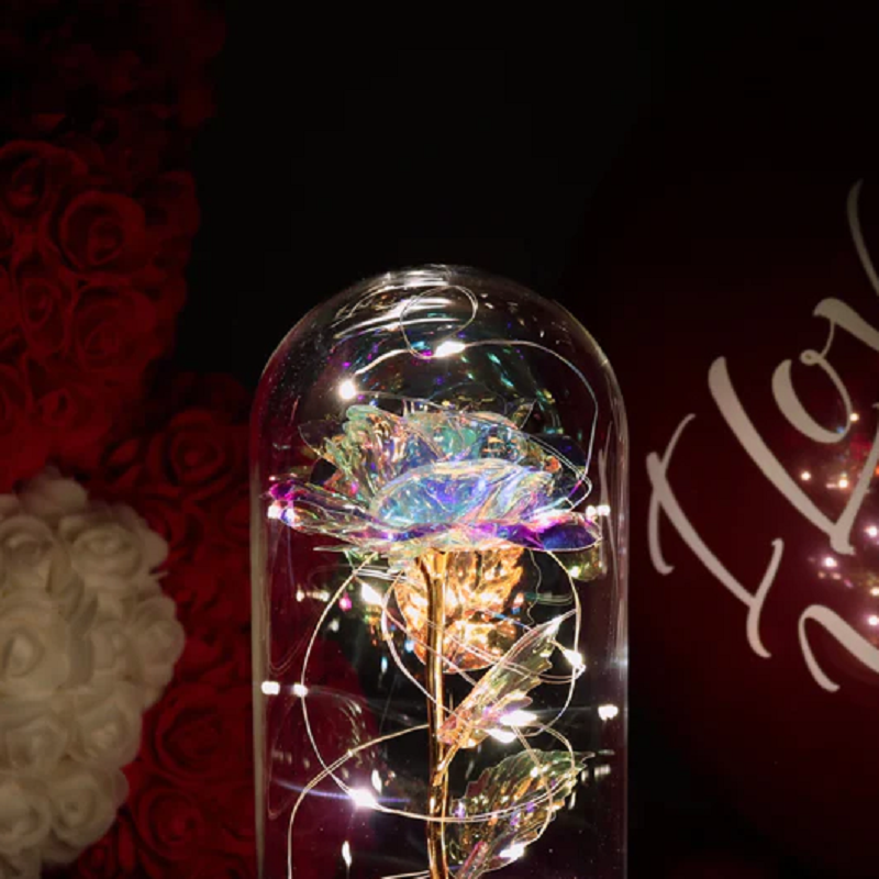 Gluschwein - Glitzernde Rosenornamente verzaubern romantisch