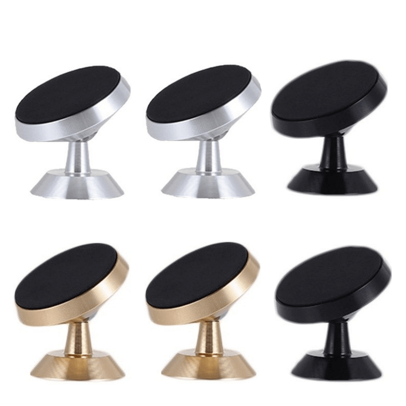 Gluschwein - 360-Grad-magnetischer Telefonhalter 2 schwarz + 2 silber + 2 gold