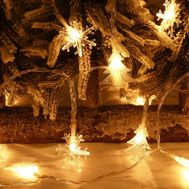 Gluschwein - Weihnachtsschneeflocken-Lichterkette