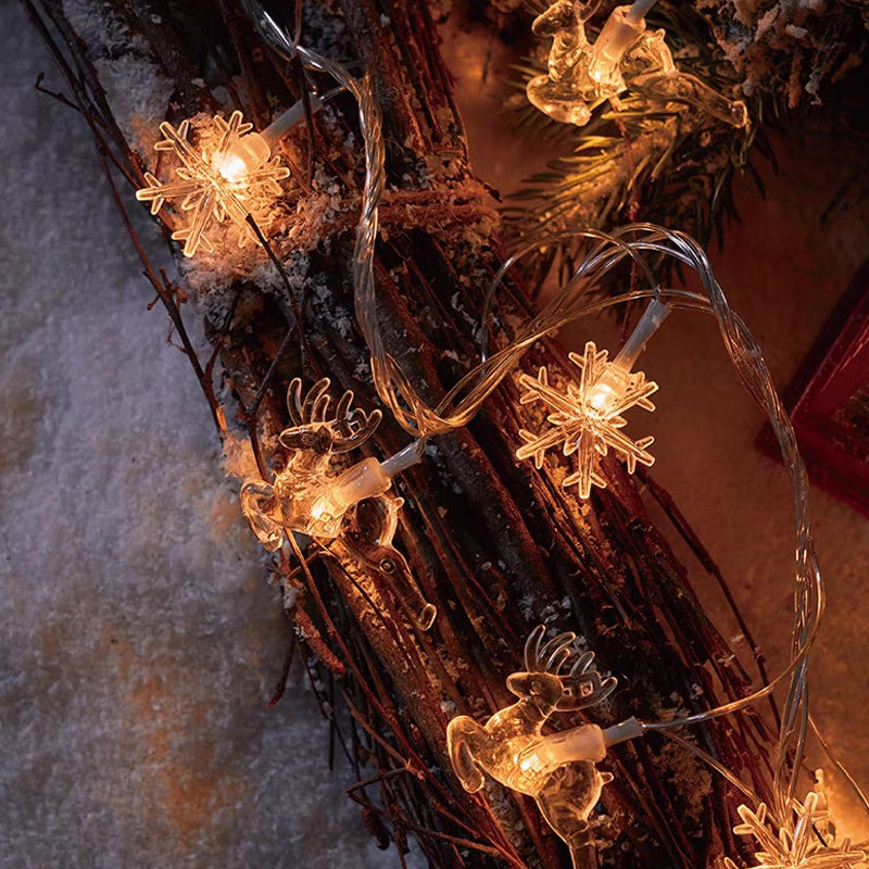 Gluschwein - Weihnachtsschneeflocken-Lichterkette