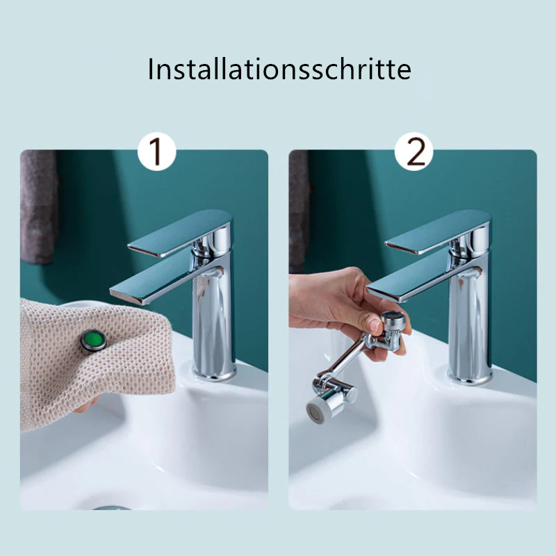 Gluschwein - Rotierender Wasserhahn mit Spritzfilter