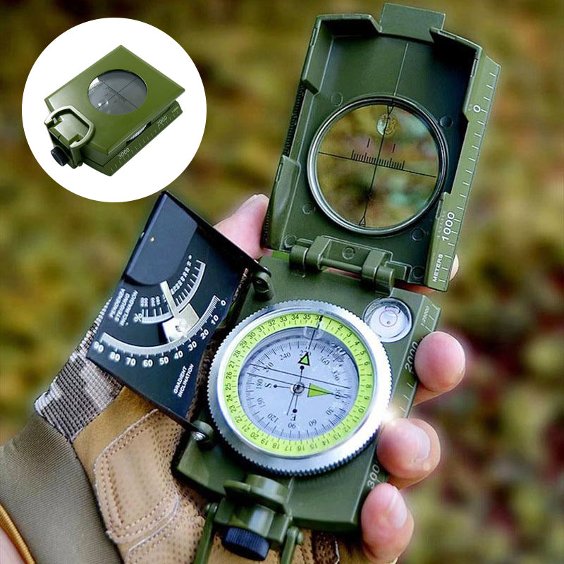 Multifunktionaler Militärkompass für Peilung und Navigation