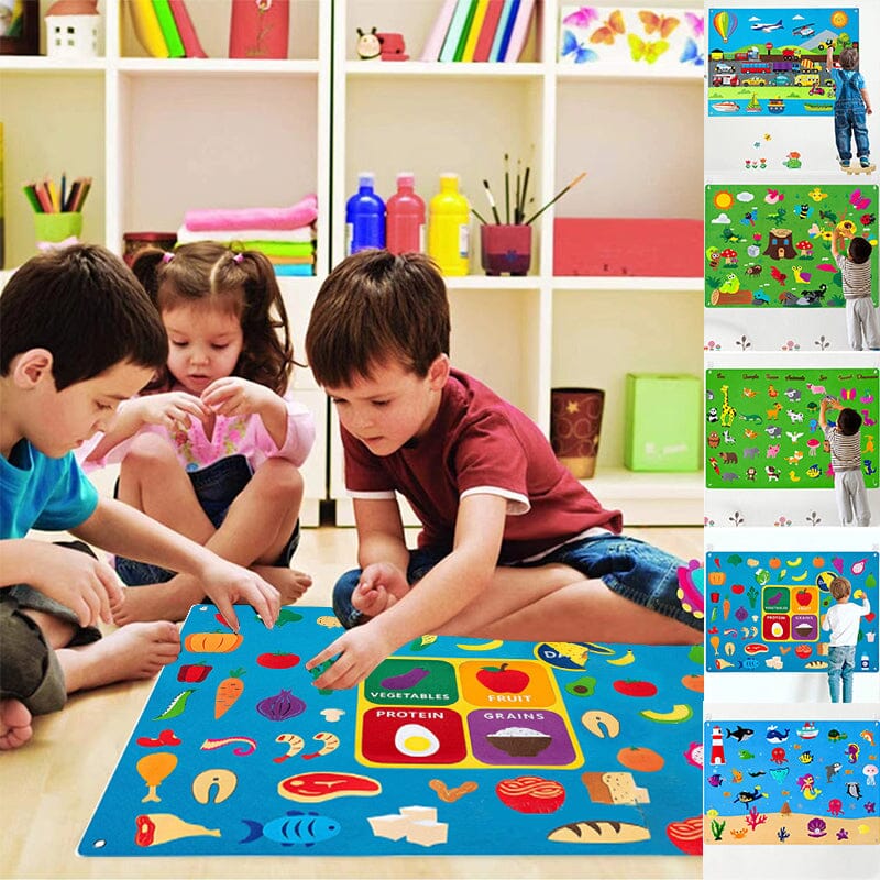 Graphiques en flanelle pour enfants