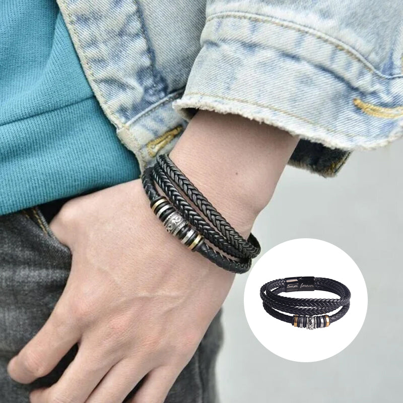Gluschwein - Ich werde immer bei dir sein, zweireihiges Armband