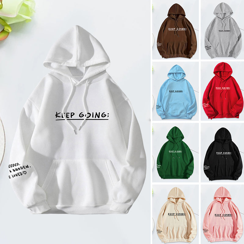 Gluschwein - Sweatshirt '100 Gründe, am Leben zu bleiben'.