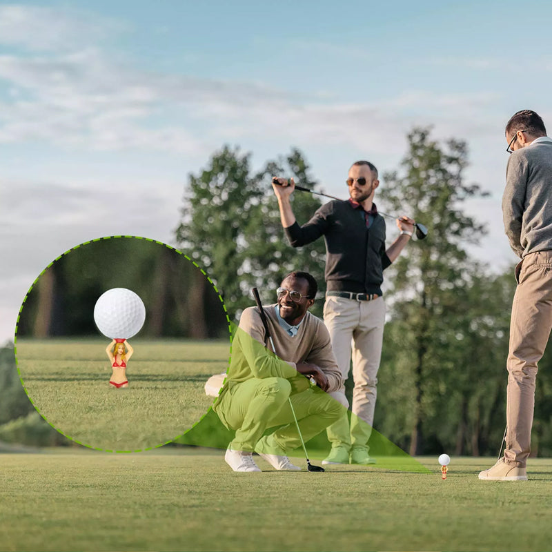 Gluschwein - Lustige Bikini-Mädchen Golf-Tee (6 Stück)