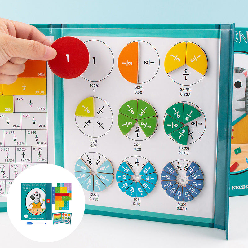 Gluschwein - Magnetisches Buch-Bruchteil-Puzzle für Kinder