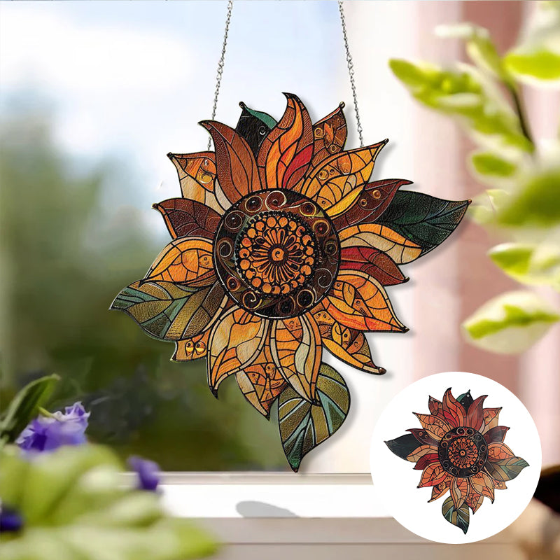 Gluschwein - Sonnenblume Acryl Fenster hÀngend