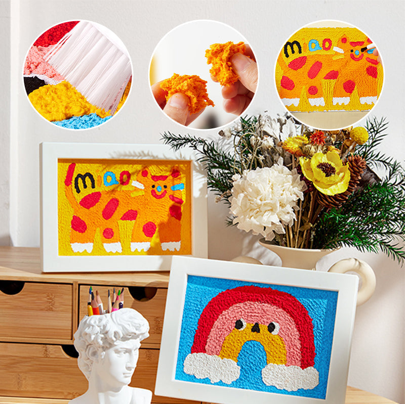 Gluschwein - Pulp Poking Texture Painting DIY handgemachtes Spielzeug