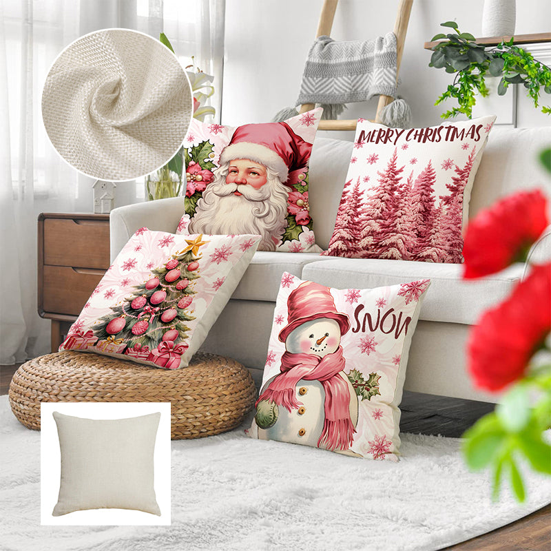 Gluschwein - Rosa Weihnachtskissenbezüge