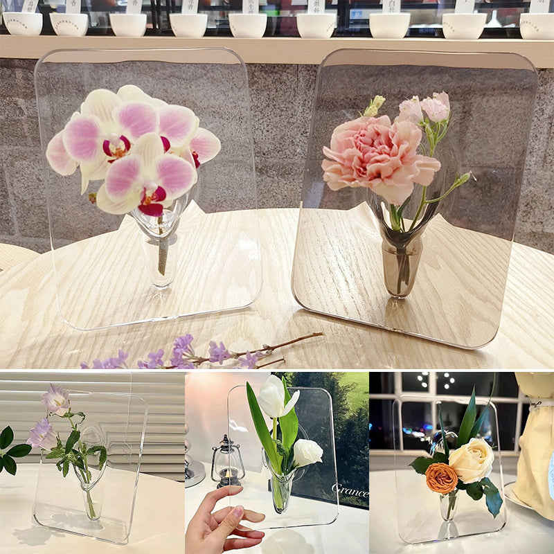 Gluschwein - Kreative transparente Bilderrahmenvase aus Acryl