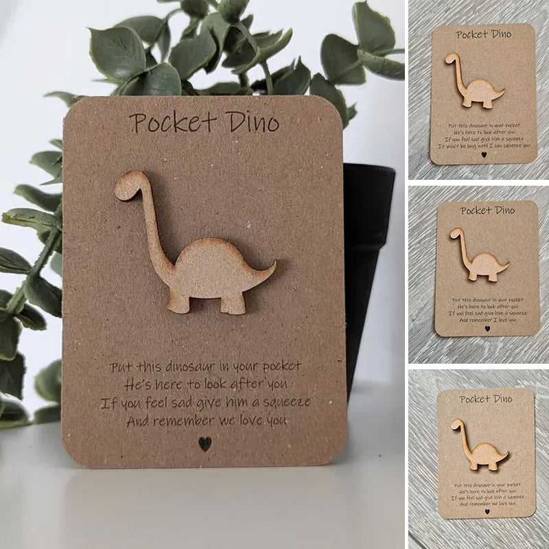 Gluschwein - Tasche Dinosaurier Umarmung Karte