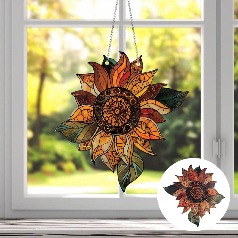Gluschwein - Sonnenblume Acryl Fenster hÀngend