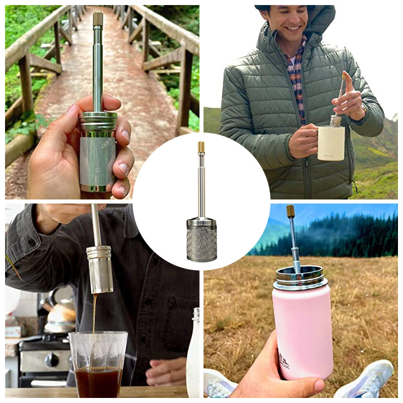Gluschwein - (Vorverkauf, Versand nach dem 15. Juni) Manueller Kaffeefilter aus rostfreiem Stahl