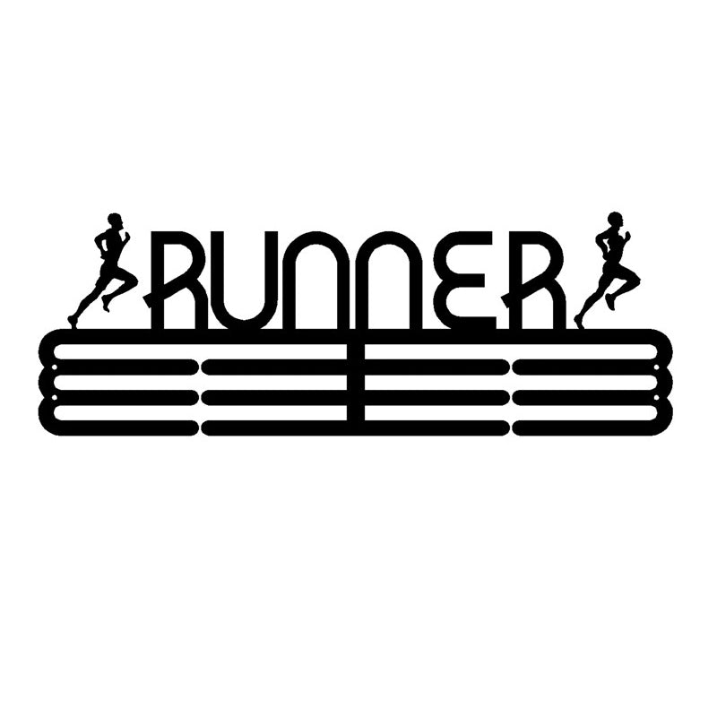 Gluschwein - Schmiedeeiserner Medaillenhalter RUNNER