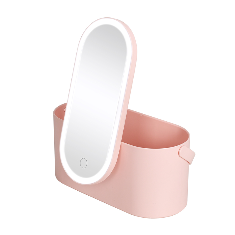 Gluschwein - LED intelligente tragbare Make-up-Aufbewahrungsbox Rosa