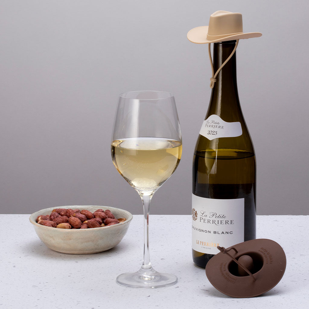 1+1 GRATUIT | Bouchon de bouteille de vin en forme de chapeau de cowboy – étanche, élégant et original