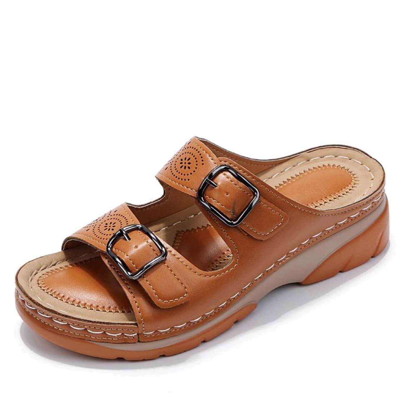 Yadira - Sandales orthopédiques à double boucle