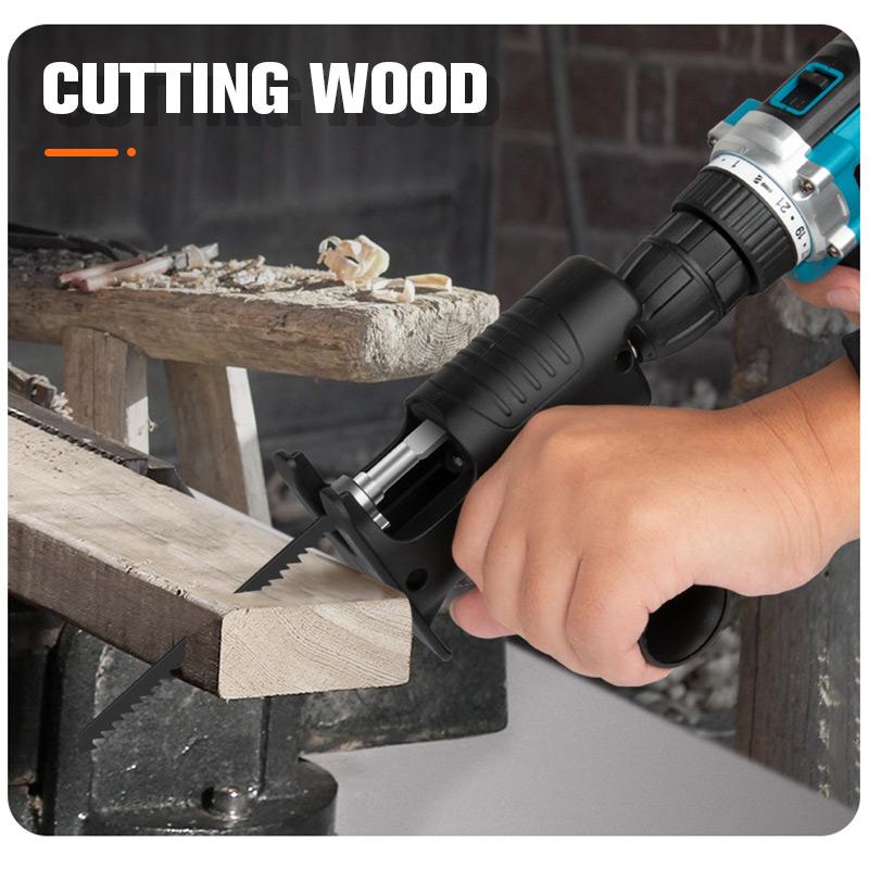 đ§ 50% RABATT! âïž SabersĂ€geadapter fĂŒr Bohrmaschine â Vielseitig, robust & einfach zu montieren â Ideal fĂŒr Holz, Kunststoff & dĂŒnnes Metall