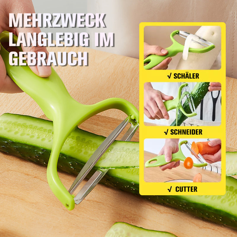 Gluschwein - Multifunktionaler extrabreiter Y-Schäler aus Edelstahl