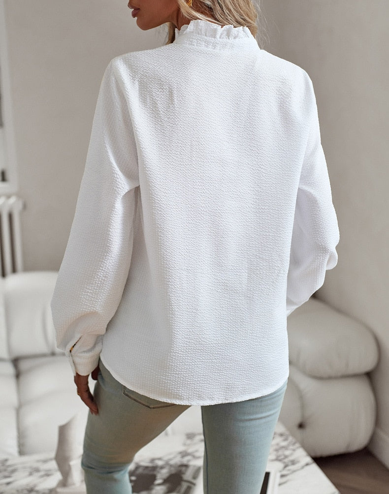 Gluschwein - Nina - Elegante bluse mit rüschen
