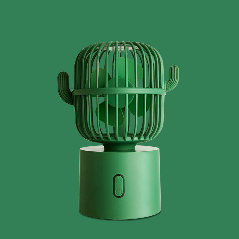 Gluschwein - Kaktus-Rotations-Mini-Ventilator grün