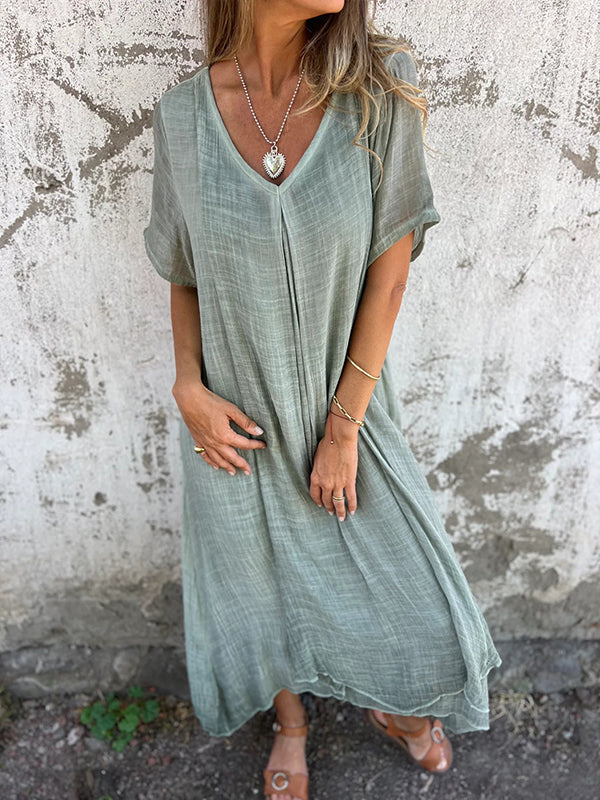Norea™ – Luftiges Kleid mit V-Ausschnitt