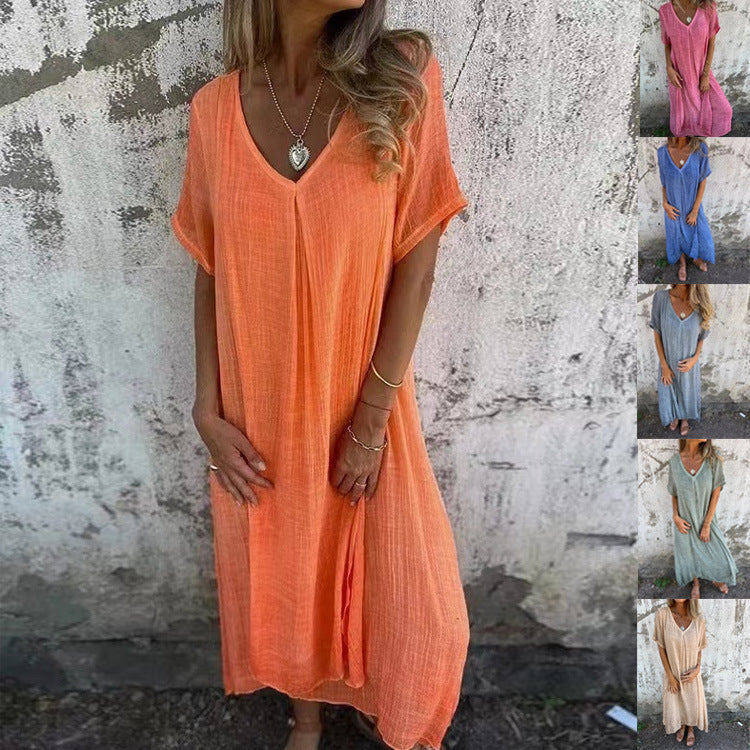 Norea™ – Luftiges Kleid mit V-Ausschnitt