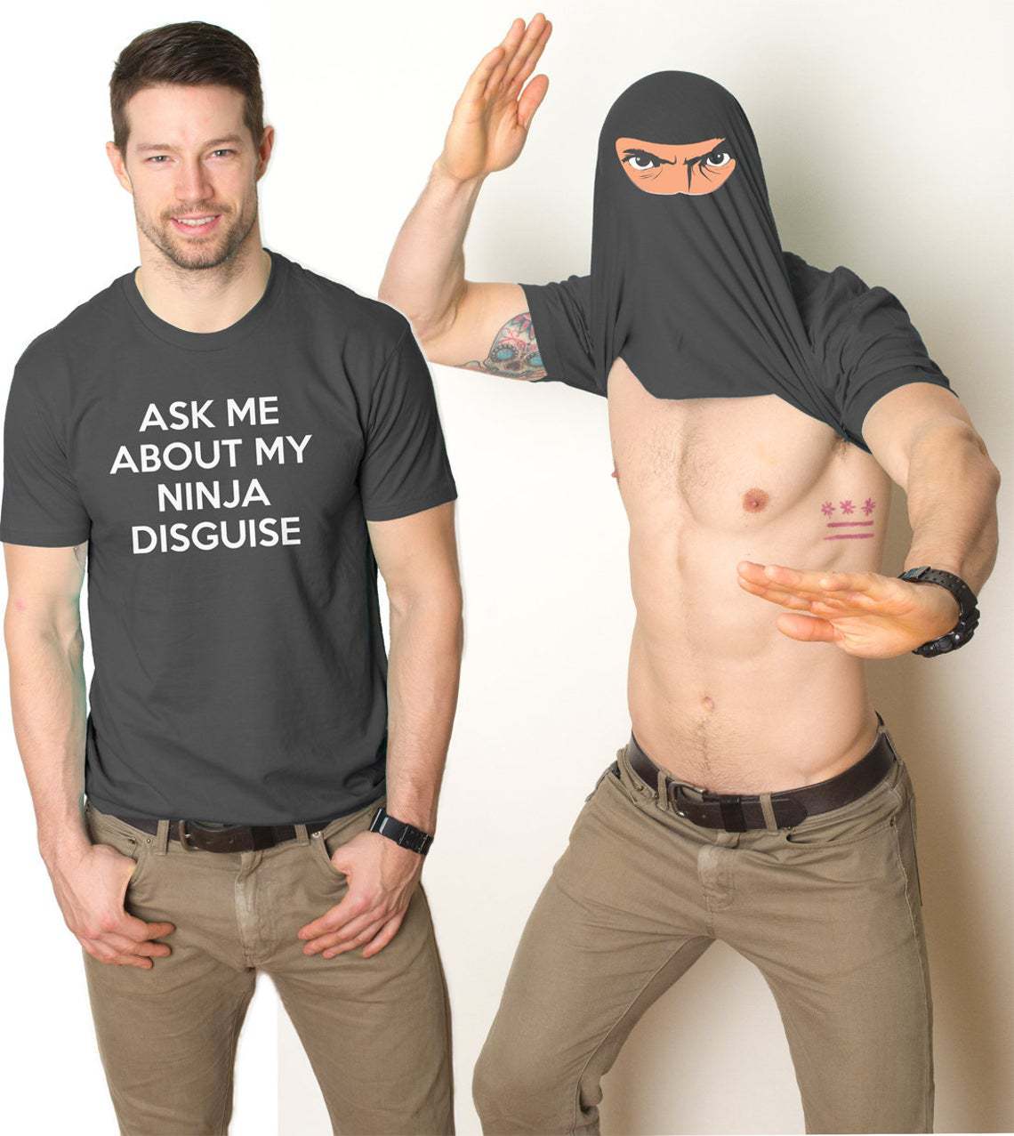 Gluschwein - Ninja-Verkleidungs-T - Shirt