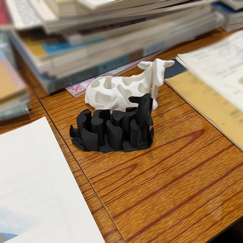 Gluschwein - Dekompressions-3D-Druck-Kuhfigur