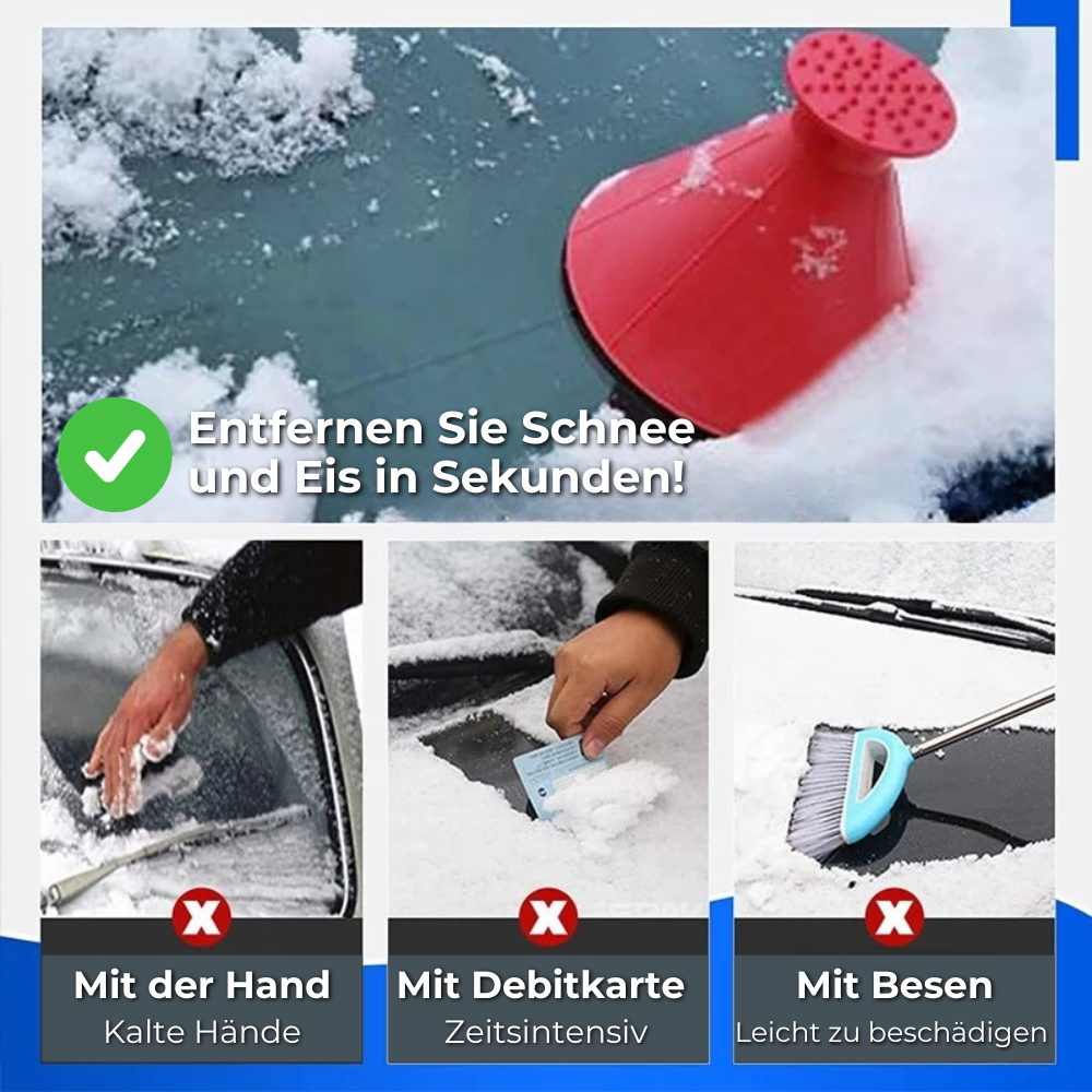 1+1 GRATIS | FrostyScraper - Kegelförmiger Eiskratzer