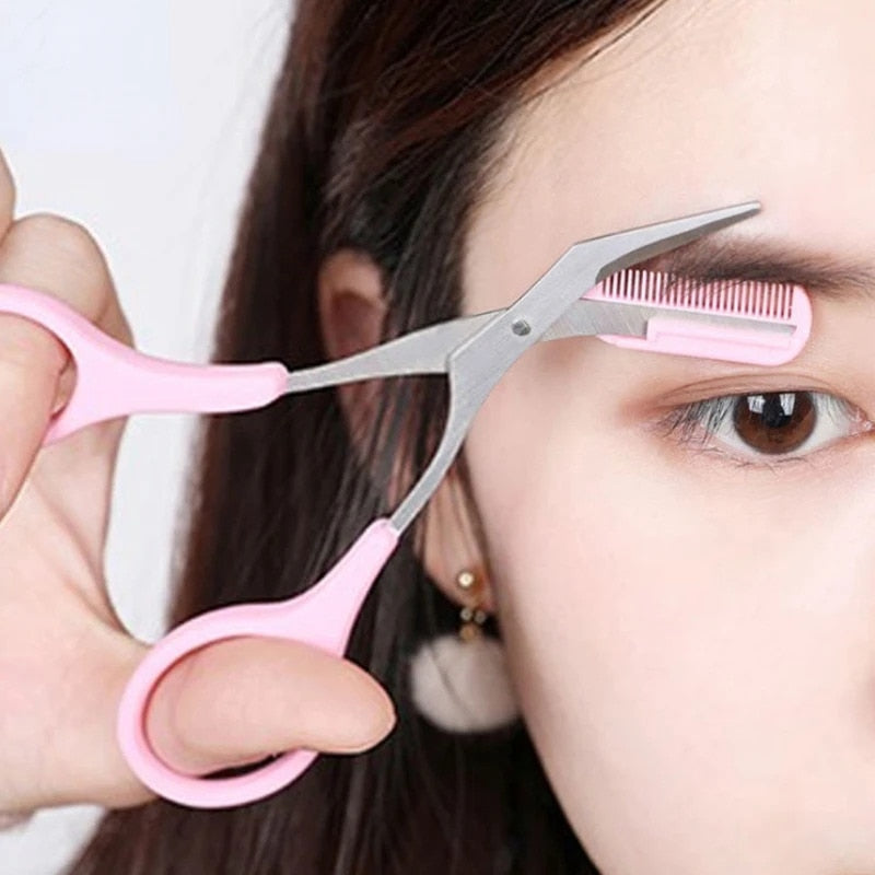 Ciseaux à sourcils polis - ciseaux à sourcils en acier inoxydable