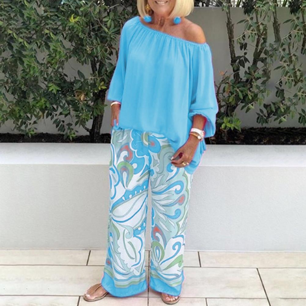 Gluschwein - Belle - Bluse und Hose Set Hellblau