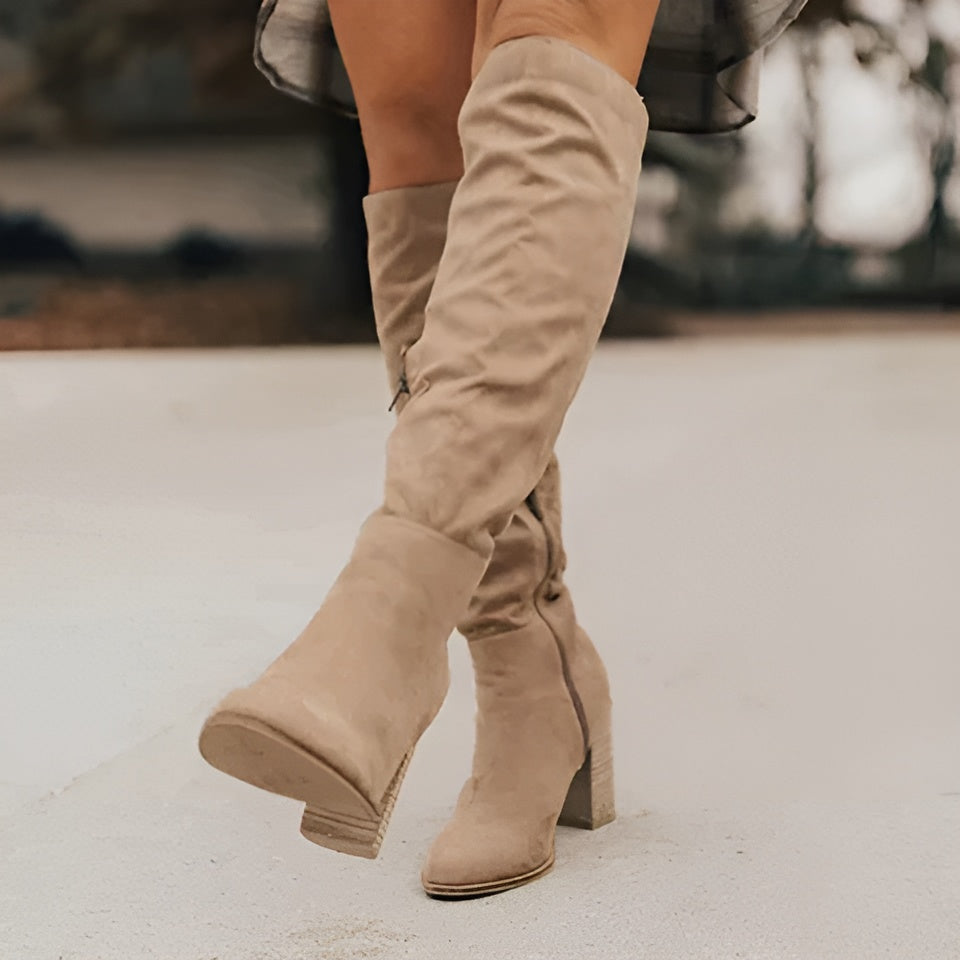Gluschwein - Shoeby - Kniehohe Damenstiefel