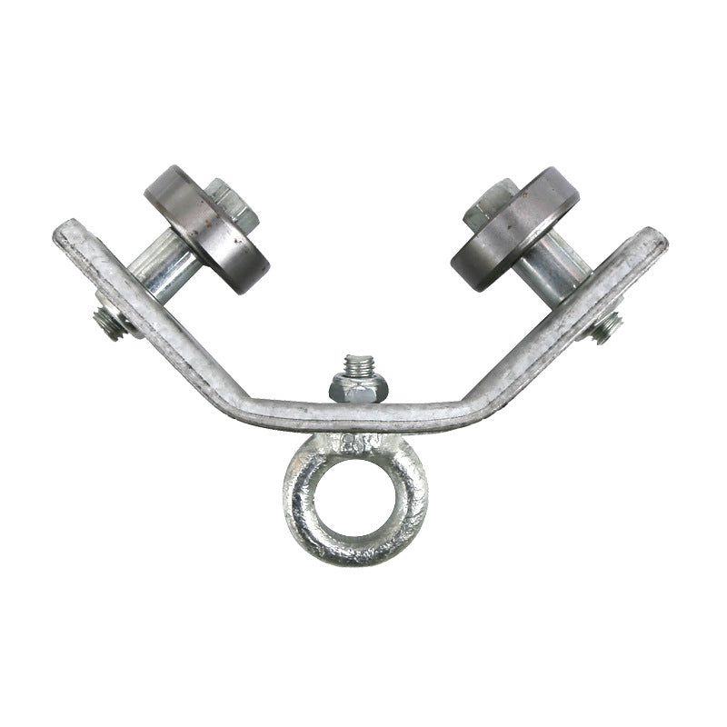 Gluschwein - Winkeleisenschienen-Hängeseilrolle