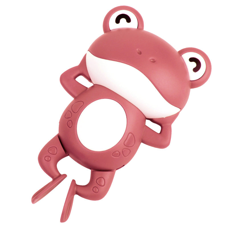 Gluschwein - Baby Dusche Uhrwerk Niedliches Tier schwimmender Frosch Rot