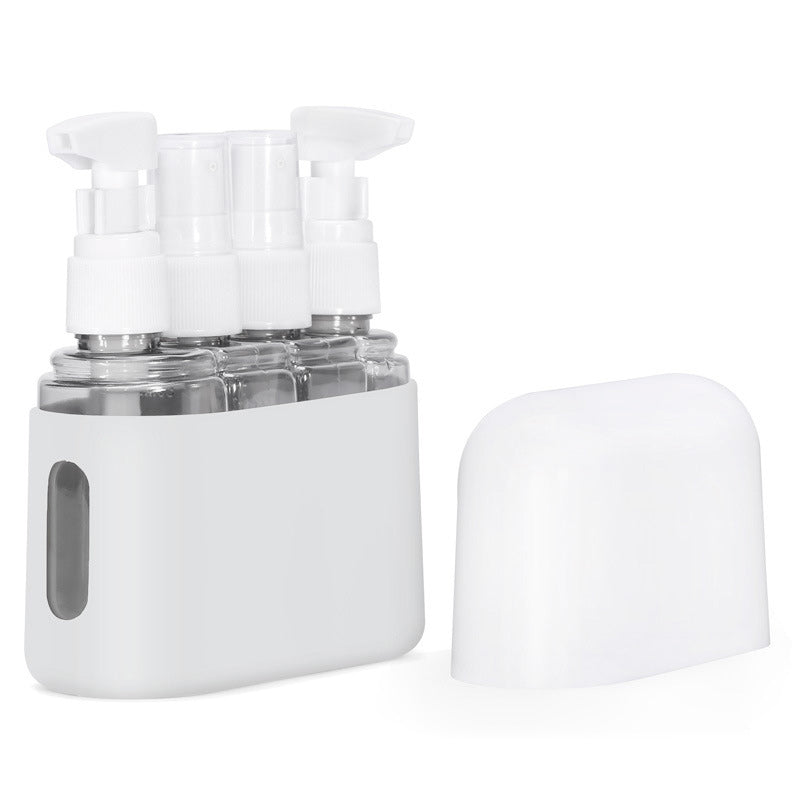 Gluschwein - Mini-Shampoo-Spender, tragbares Reiseflaschen-Set grau
