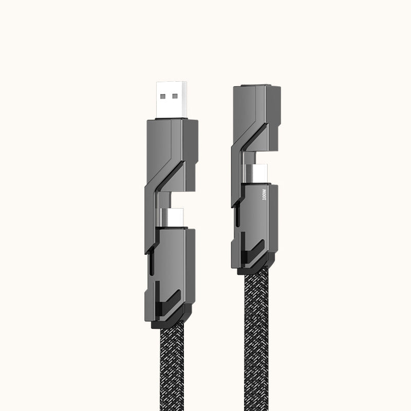 Gluschwein - 4-in-1 geflochtenes Anti-Verwicklungs-Ladekabel🔥KAUFEN SIE 2/3/5, ERHALTEN SIE 5/10/15 % RABATT