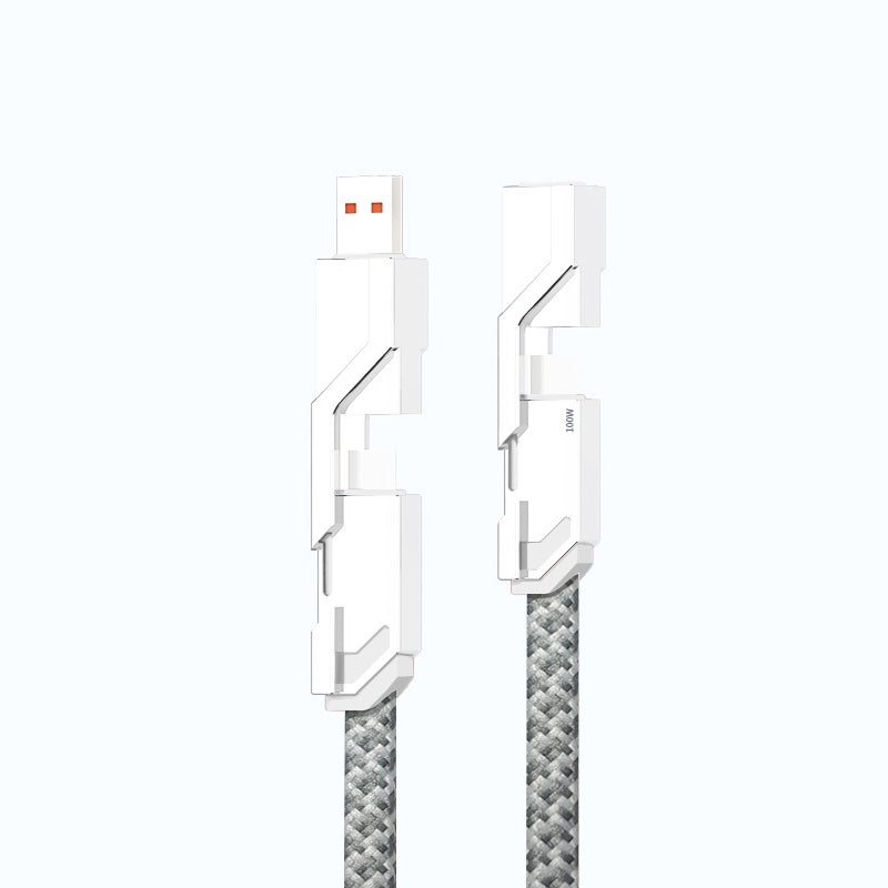 Gluschwein - 4-in-1 geflochtenes Anti-Verwicklungs-Ladekabel🔥KAUFEN SIE 2/3/5, ERHALTEN SIE 5/10/15 % RABATT