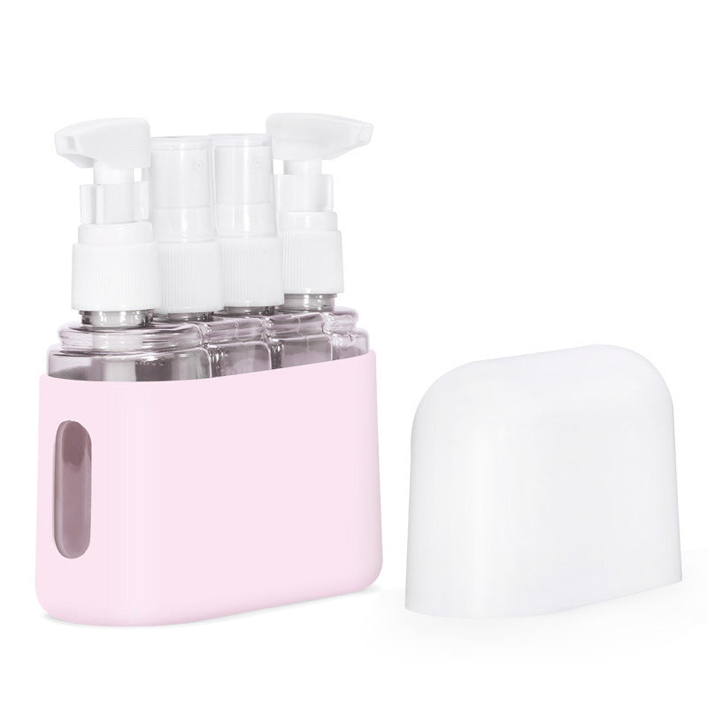 Gluschwein - Mini-Shampoo-Spender, tragbares Reiseflaschen-Set Rosa